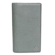 Pre-owned Leather wallets Chanel Vintage , Gray , Dames