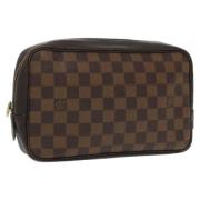 Pre-owned Canvas clutches Louis Vuitton Vintage , Brown , Dames