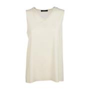 Casual Katoenen T-Shirt voor Mannen Fabiana Filippi , Beige , Dames