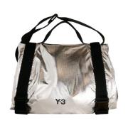 Metallic Strandtas met Badstof Voering Y-3 , Gray , Dames