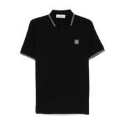 Zwarte T-shirts en Polos Stone Island , Black , Heren