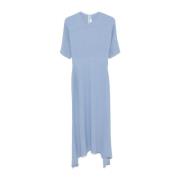 Heldere Blauwe Jurk Elegant Comfortabel Modern Victoria Beckham , Blue...