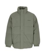 Rookgroen/Zwart Donsjack Hoge Hals Carhartt Wip , Green , Heren