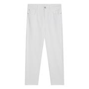 Wijde Losse Broek Brunello Cucinelli , White , Dames