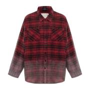 Shirt met vintage-effect R13 , Red , Dames