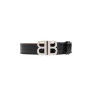 Leren riem Balenciaga , Black , Dames