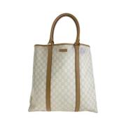 Pre-owned Canvas totes Gucci Vintage , Beige , Dames