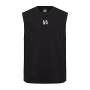 Mouwloos T-shirt 44 Label Group , Black , Heren