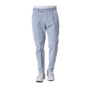 Lichtblauwe Corduroy Broek Rebel Fit PT Torino , Blue , Heren