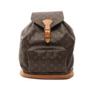 Pre-owned Canvas backpacks Louis Vuitton Vintage , Brown , Dames