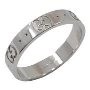 Pre-owned White Gold rings Gucci Vintage , Gray , Dames