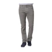 Slim Comfortabele Taupe Katoenen Jeans Jacob Cohën , Gray , Heren