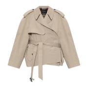 Korte trenchcoat Balenciaga , Beige , Dames