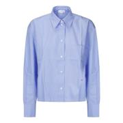 Geknipte lange mouw shirt Victoria Beckham , Blue , Dames