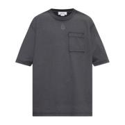 T-shirt met logo Alexander McQueen , Gray , Heren