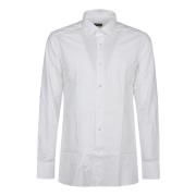 Klassieke Lange Mouw Shirt Ermenegildo Zegna , White , Heren