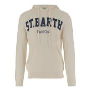 Wolmix Logo Gebreide Sweatshirt MC2 Saint Barth , White , Heren