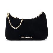 Velours schoudertas Emporio Armani , Black , Dames