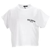 Cotton tops Balmain , White , Dames