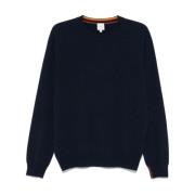 Navy Blauw Kasjmier Gebreide Trui Paul Smith , Blue , Heren