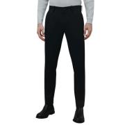 Blauwe Chino Broek met Surflex® Stof RRD , Black , Heren