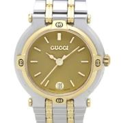 Pre-owned Stainless Steel watches Gucci Vintage , Yellow , Dames