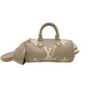 Pre-owned Canvas handbags Louis Vuitton Vintage , Beige , Dames