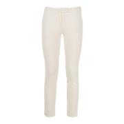 Effen Kleur Chino Broek Fracomina , White , Dames