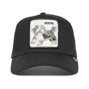 Zwarte Pekingese Bestie Hond Trucker Pet Goorin Bros , Black , Heren