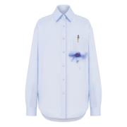 Stijlvolle Shirt voor Mannen Moschino , Blue , Dames