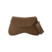 Leather shoulder-bags Elleme , Brown , Dames