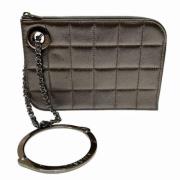 Pre-owned Leather chanel-bags Chanel Vintage , Gray , Dames