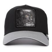 Zwarte/Grijze Panther Trucker Pet Goorin Bros , Black , Heren