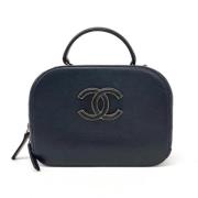 Pre-owned Leather chanel-bags Chanel Vintage , Black , Dames