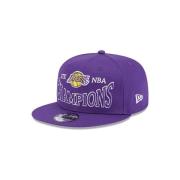 Paarse Lakers Kampioenen Patch Pet New Era , Purple , Heren