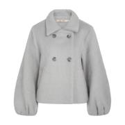 Elegante A-lijn Stone Grey Jas RUE de Femme , Gray , Dames