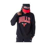 Zwarte Bulls Applique Crewneck Sweatshirt New Era , Black , Heren