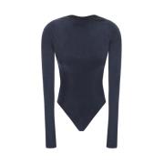 Elegante Sabrina Bodysuit met Open Rug Andamane , Blue , Dames