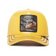 Zwarte Mamba Satin Trucker Cap Goorin Bros , Yellow , Heren