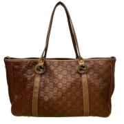 Pre-owned Leather gucci-bags Gucci Vintage , Brown , Dames