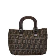 Pre-owned Canvas handbags Fendi Vintage , Brown , Dames