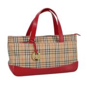 Pre-owned Canvas handbags Burberry Vintage , Beige , Dames