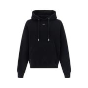 Hoodie met verstelbaar trekkoord en kangoeroezak Off White , Black , H...