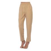 Viscose Elastische Broek Kaos , Beige , Dames