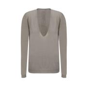 Kasjmier V-hals Pullover Sweater Rick Owens , Gray , Dames