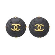 Pre-owned Fabric chanel-jewelry Chanel Vintage , Black , Dames