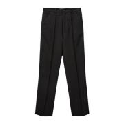 Elegante Zwarte Cigarette-Fit Broek Blanche , Black , Heren