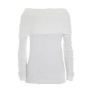 Kleding Shirts YES ZEE , White , Dames