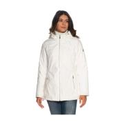 Witte Polyester Damesjas YES ZEE , White , Dames