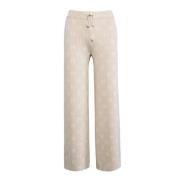 Gebreide Pantalon Beige Hést , Beige , Dames